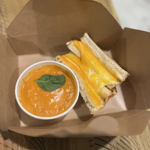 Grilled Cheese Roasted garlic aioli, homemade tomato soup.