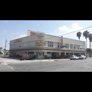 the exterior of the building