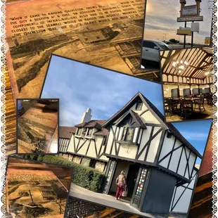 Collection of images at the restaurant.