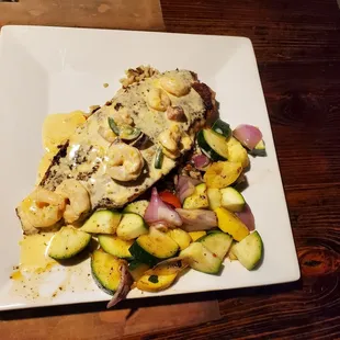 Blackened Redfish Pontchartrain