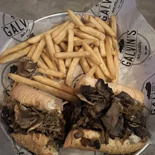 Philly cheese sandwich