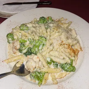 Chicken , Broccoli , and Gemelli Alfredo Chicken