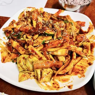 Spicy Stir Fried Squid