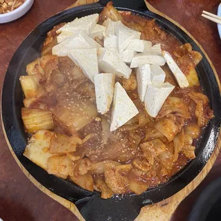 Stir-Fried Kimchi and Pork with Tofu