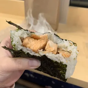 Grilled Salmon Rice Ball