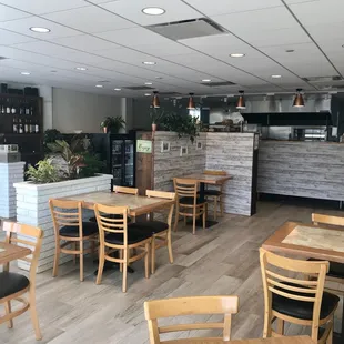 the inside of a restaurant