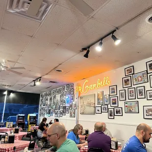 customers sitting at tables