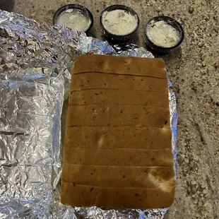 Large focaccia bread...$6