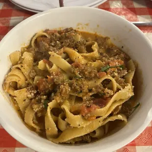 Fettuccine Bolognese