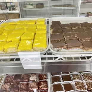 a variety of desserts