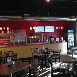 the interior of a restaurant