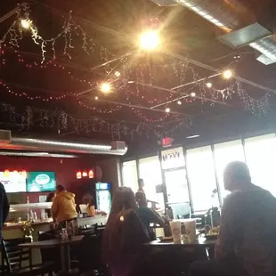 The buffet and ambiance.