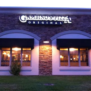 the front of the restaurant