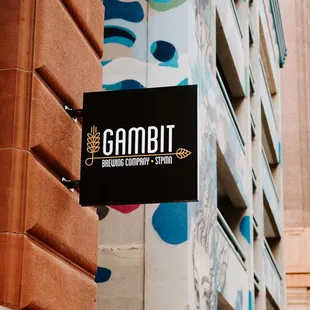 Sign above the entrance to Gambit on 4th Street.
