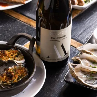 Oysters and Assyrtiko.