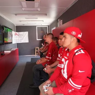 Game Action at 49ers Fan Fest