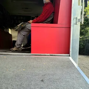 Game Action has the back door down for airflow.