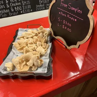 Homemade pork rinds