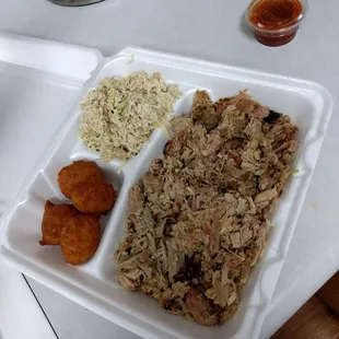 Chopped BBQ plate