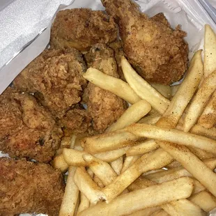 chicken and fries