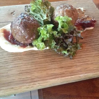 Kangaroo Meatball Sampler
