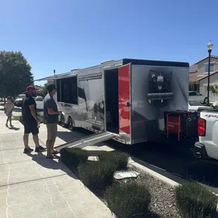 Arriving to a birthday party in Brentwood.