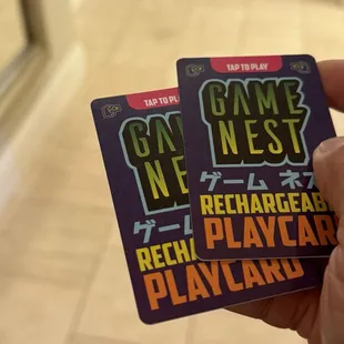 Game Nest Arcade play cards