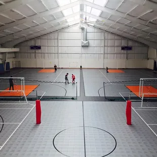 Sport courts set up for Futsal.