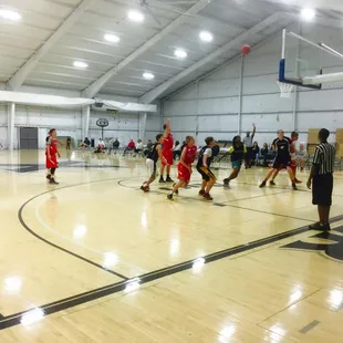 Basketball on the Xavier court.