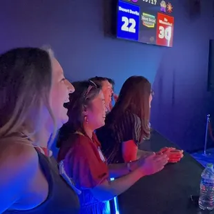 Cheering teammates on!