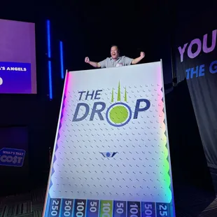 The Drop game board