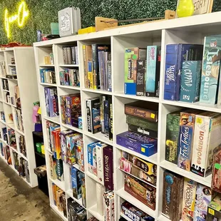 Lots and lots of games to choose from.