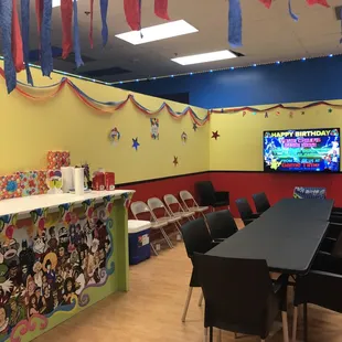 Birthday Party room