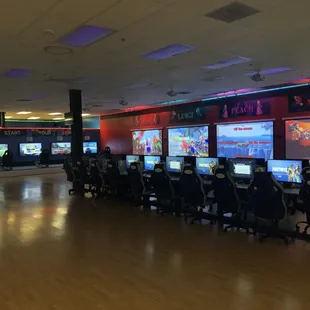 A look at some of our Xbox Ones, PlayStation 4s, and Nintendo switches from the front desk.