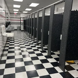 Restrooms with large capacity for groups