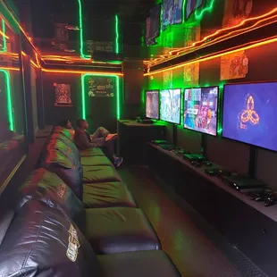 Inside of truck before guests arrived