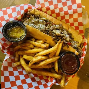 Cheese Philly  Plain Fries