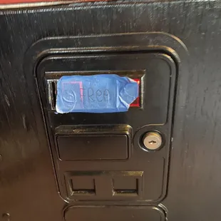 No quarters needed for this, but they do have an ATM and change machine.