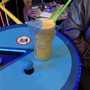 Mai tai on PAC Man game