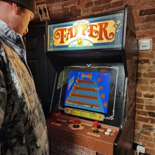 a man playing a video game