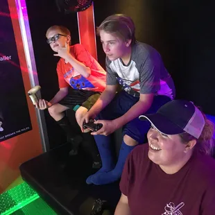 Mom enjoying some fun moments with her birthday boy!