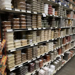 a variety of food items