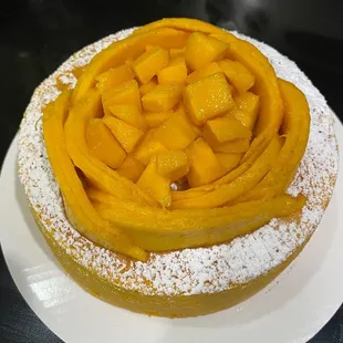 Mango Japanese soufflé cheesecake