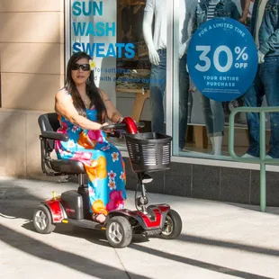 Various scooter rental options available to meet your needs.  Shop with independence!