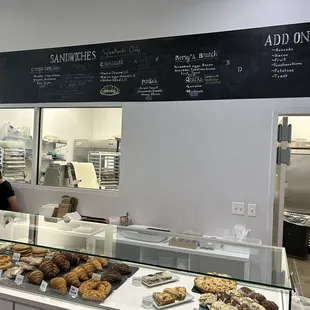 Menu board and counter view