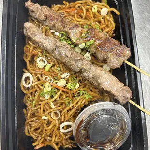 Beef Skewers - Yakisoba