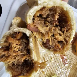 Inside of the BBQ Pork Empanada