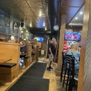 people sitting at tables