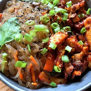 Japchae pork
