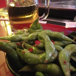 Spicy Garlic Edamame